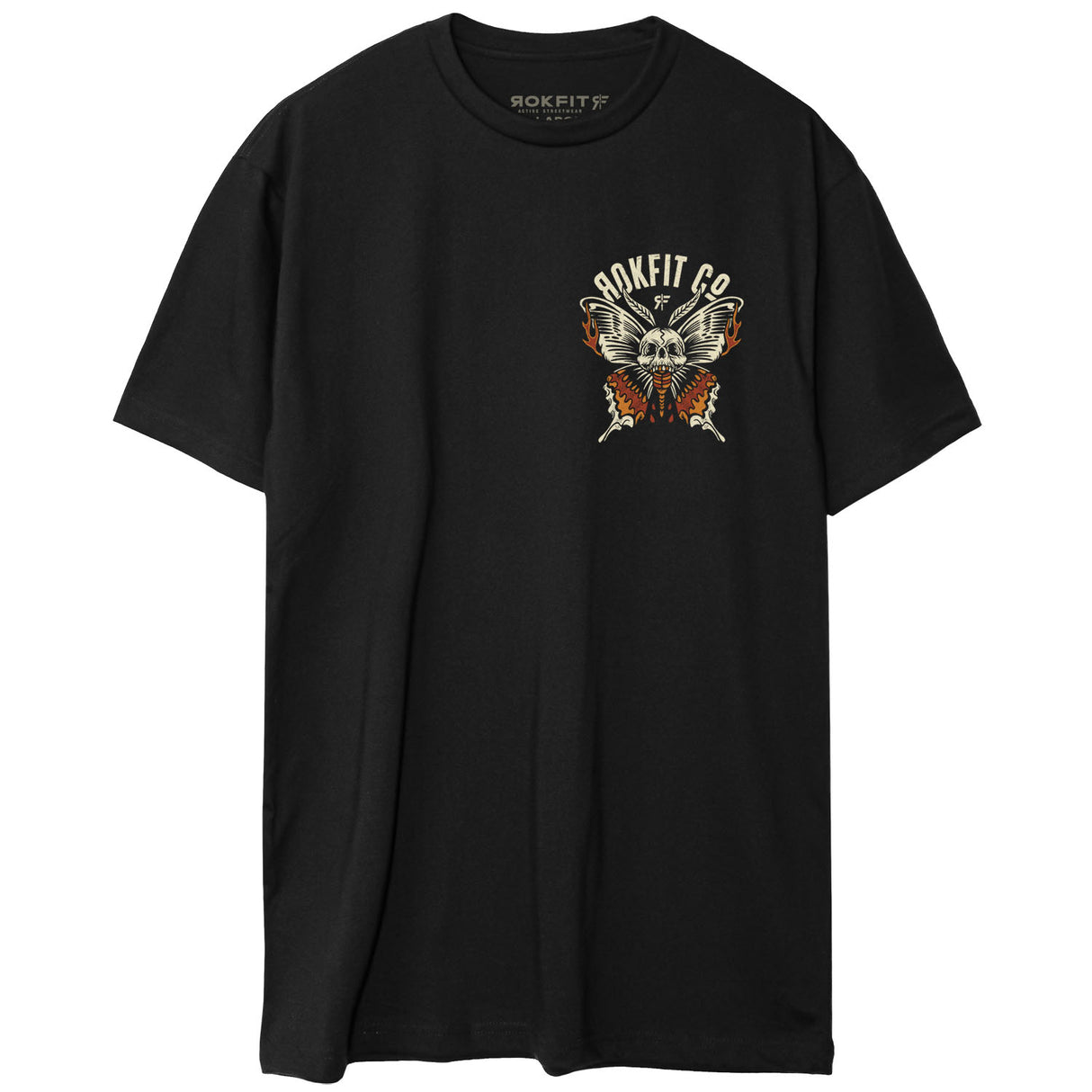 Front view of unisex black Active Tee with 'Change Begins With Discomfort' graphic