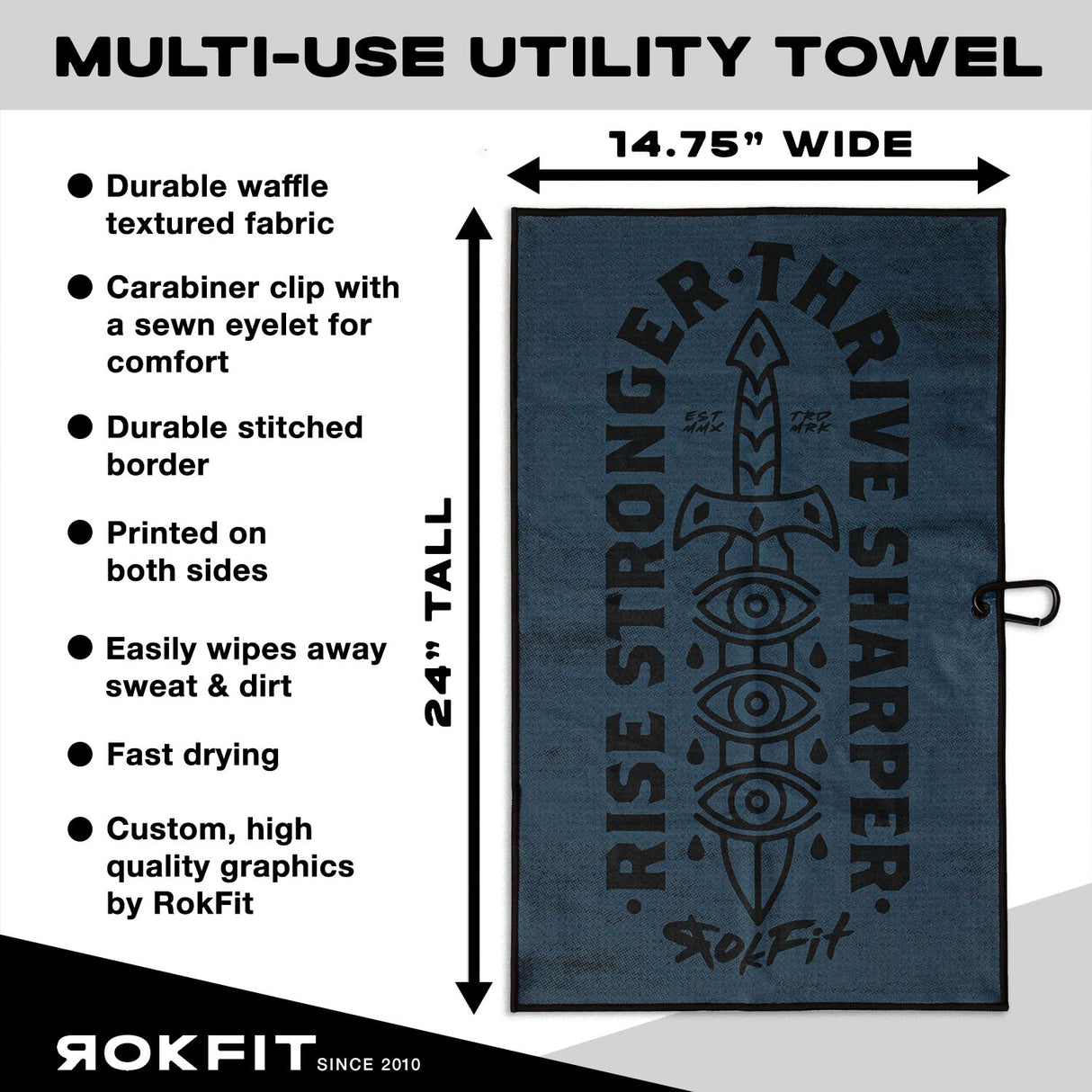 Utility Towel - Rise Stronger, Thrive Sharper