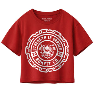 Strength Is Earned Badge - Crop Top