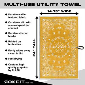 Utility Towel - Paisley Yellow